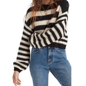 BILLABONG Striped Cropped Sweater